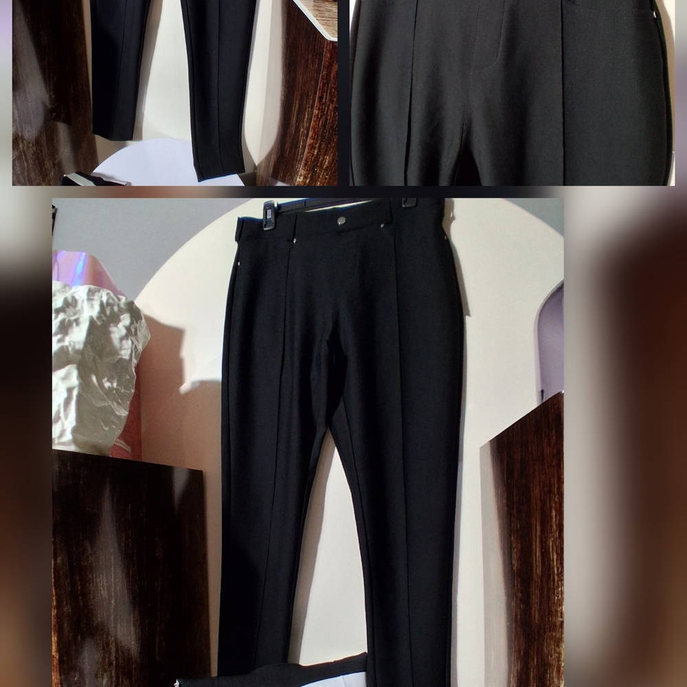 🎀MAZE Collection Elegant Black Women's Stretch Pants EUC Size Large & FREE GIFT